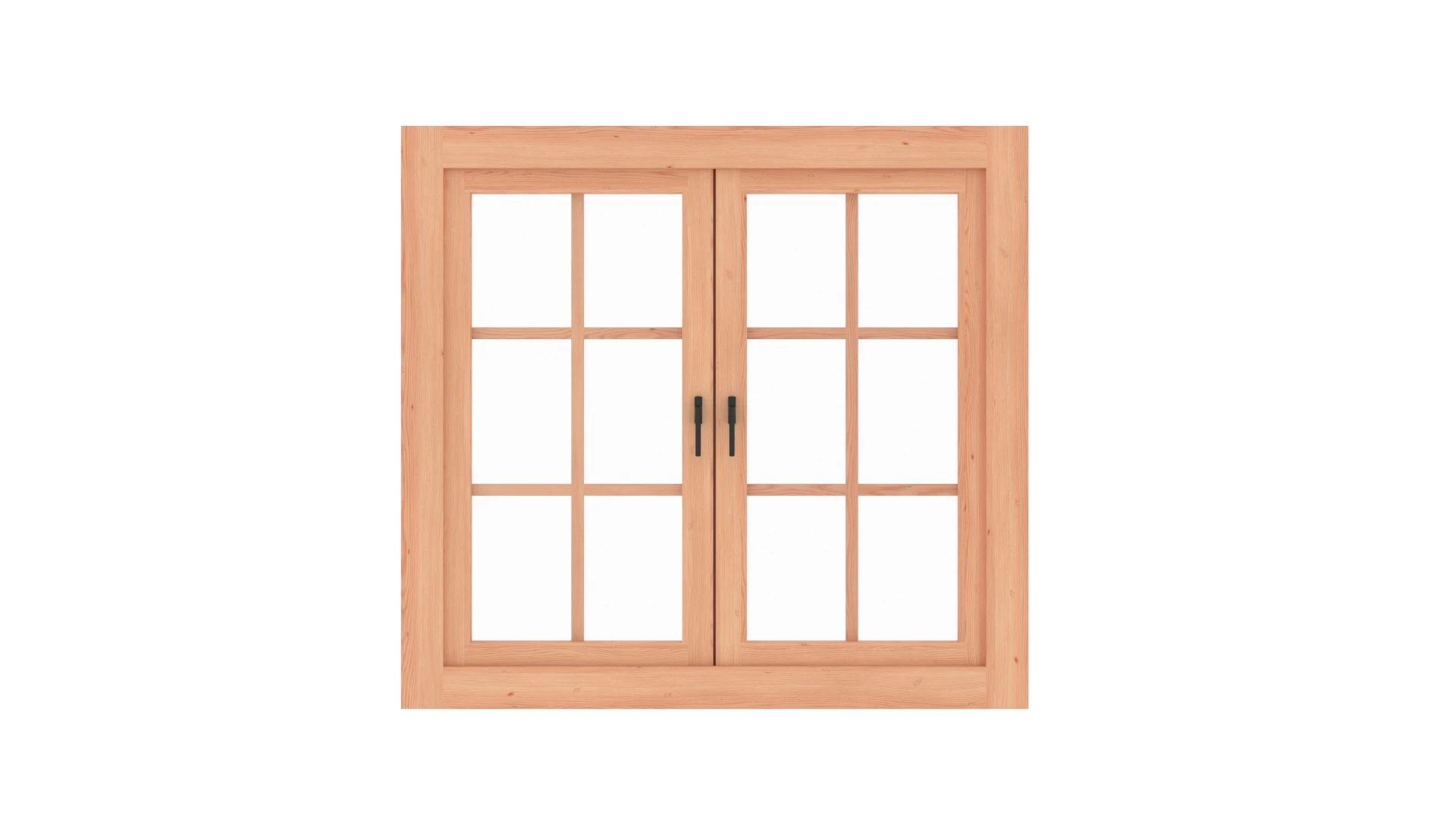 Douglas Dubbel Vleugelraam 6-ruits 151 x 143 cm (1510 x 1430 mm) - Afbeelding 1